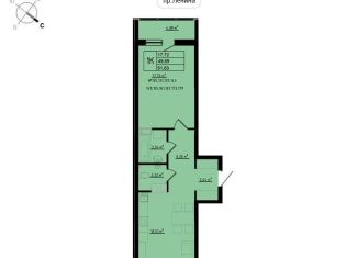 Продается однокомнатная квартира, 51.6 м2, Калужская область, улица Мира, 2