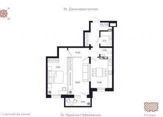 Продажа 2-ком. квартиры, 74.8 м2, Иркутск, Октябрьский округ