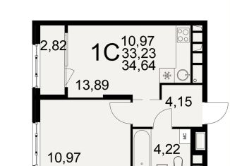 Продам 1-комнатную квартиру, 36.1 м2, Рязань, Лагерная улица