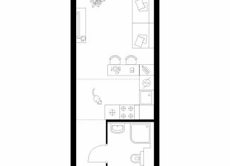 Квартира на продажу студия, 22.1 м2, Москва, метро Речной вокзал