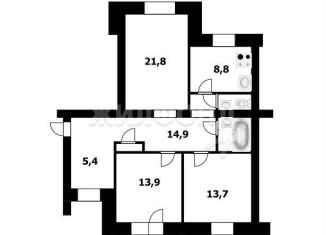 Продаю 3-комнатную квартиру, 84.2 м2, Новосибирск, Ленинский район, улица Связистов, 13