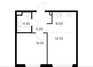 Продается 2-комнатная квартира, 45.3 м2, Московская область, жилой комплекс Белый Grad, 12.2