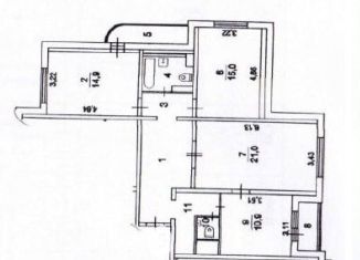 Продам 3-ком. квартиру, 86 м2, Химки, проспект Мельникова, 19