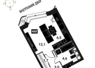 Продается 1-комнатная квартира, 27.9 м2, Москва, метро Электрозаводская