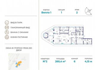 Многокомнатная квартира на продажу, 260.4 м2, Москва, метро Филёвский парк