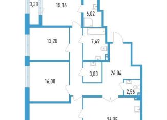 Продам четырехкомнатную квартиру, 139 м2, Санкт-Петербург, метро Звёздная, улица Типанова, 22