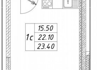Продается квартира студия, 23 м2, Санкт-Петербург, Старорусский проспект, 12