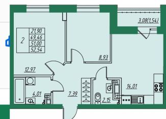 Продам 2-ком. квартиру, 51 м2, Владимирская область