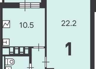 Продажа 1-комнатной квартиры, 40.1 м2, Москва, улица Дмитрия Ульянова, 47, ЮЗАО