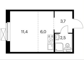 Продам квартиру студию, 23.7 м2, городской округ Красногорск