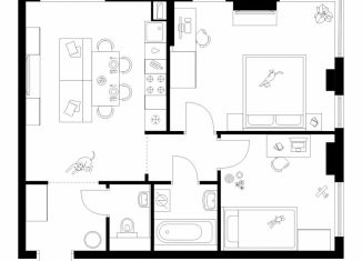 Продажа 2-комнатной квартиры, 55.5 м2, Москва, метро Речной вокзал