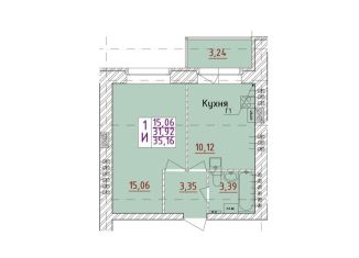 Продам 1-комнатную квартиру, 35.2 м2, Ярославская область, улица Новосёлов, 10