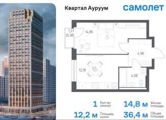 Продаю однокомнатную квартиру, 36.4 м2, Екатеринбург, Кировский район