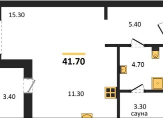 Продаю квартиру студию, 41.7 м2, Калининград