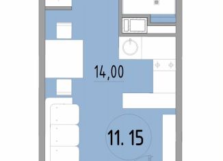 Продам 1-ком. квартиру, 24.9 м2, Санкт-Петербург, 3-й Рабфаковский переулок, 5к5Л, муниципальный округ Обуховский