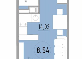 Продается 1-ком. квартира, 25.1 м2, Санкт-Петербург, 3-й Рабфаковский переулок, 5к5Л, муниципальный округ Обуховский