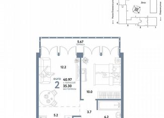 Продаю однокомнатную квартиру, 37 м2, Москва, ЗАО, Озёрная улица, 42с7