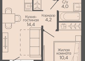 Продам однокомнатную квартиру, 35.1 м2, Волгоград, Трёхгорная улица, 27, Дзержинский район