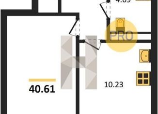 Продажа 1-ком. квартиры, 40.6 м2, Воронеж, Коминтерновский район, улица 45-й Стрелковой Дивизии, 259/27