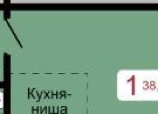 Продаю 1-ком. квартиру, 38 м2, Красноярск, Октябрьский район