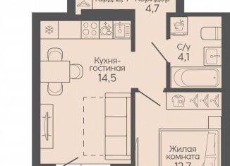 1-ком. квартира на продажу, 40.2 м2, Волгоградская область, Трёхгорная улица, 27