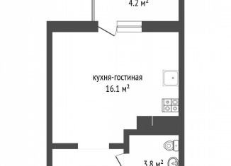 Продается 1-комнатная квартира, 28.1 м2, Симферополь, улица Никанорова, 3