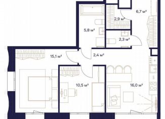 Продаю 2-ком. квартиру, 64.2 м2, Москва, СВАО, ЖК Союз, к3