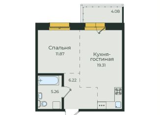 Продажа однокомнатной квартиры, 46.7 м2, Иркутск, улица Пискунова, 134