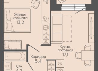 Продажа 1-комнатной квартиры, 42 м2, Волгоград, Трёхгорная улица, 27, Дзержинский район