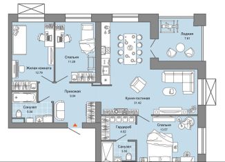 Продам 3-ком. квартиру, 95 м2, Киров, улица 4-й Пятилетки, 84