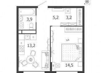 Продаю 1-ком. квартиру, 40 м2, Москва, улица Петра Кончаловского, 5, ЮАО