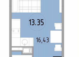 Продается 1-комнатная квартира, 22.6 м2, Санкт-Петербург, 3-й Рабфаковский переулок, 5к5Л, Невский район