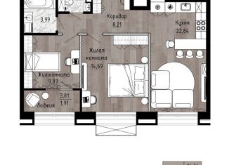 Продается 2-комнатная квартира, 65.2 м2, Хабаровск, Волочаевская улица, 156