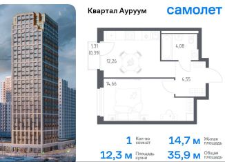 Продам 1-комнатную квартиру, 35.9 м2, Екатеринбург, Кировский район