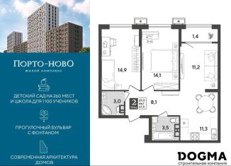 Продам 2-комнатную квартиру, 67.5 м2, Новороссийск