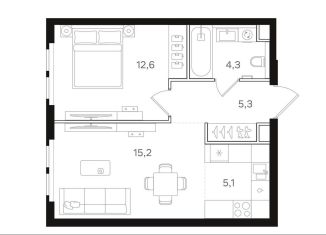 Продается 1-комнатная квартира, 42.5 м2, Москва, метро Черкизовская