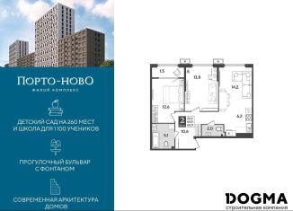 Продажа двухкомнатной квартиры, 66 м2, Новороссийск