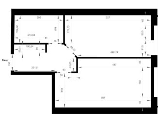 Квартира на продажу студия, 44.4 м2, село Мирное, Софиевская улица, 26Б