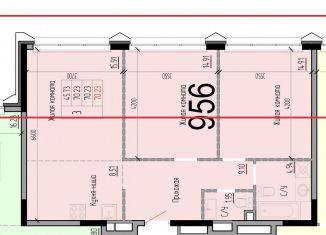 Продам 3-ком. квартиру, 70.2 м2, Москва, метро Бауманская, Малая Почтовая улица, 12с6