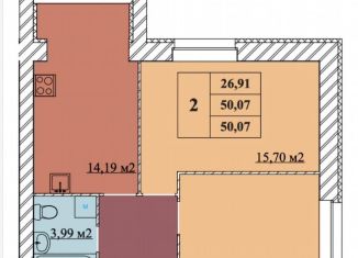 Продам однокомнатную квартиру, 39 м2, Ярославль, Дзержинский район, посёлок Парижская Коммуна, 12