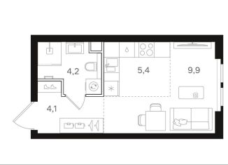 Продажа квартиры студии, 23.6 м2, Москва, метро Черкизовская