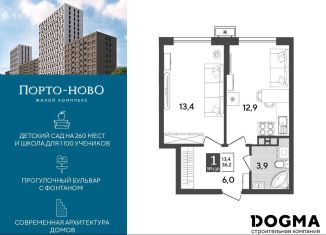 Продам однокомнатную квартиру, 36.2 м2, Новороссийск