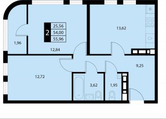 Продажа 2-комнатной квартиры, 56 м2, городской округ Алушта