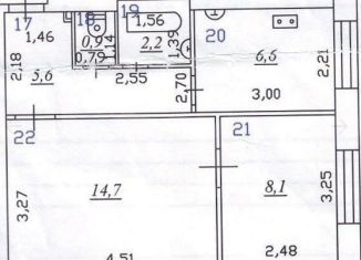 Продается 2-комнатная квартира, 40 м2, Самара, Аэродромная улица, 12, метро Московская