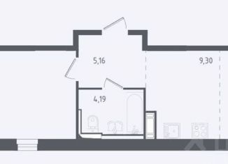 2-комнатная квартира на продажу, 48.2 м2, деревня Юрлово, жилой комплекс Пятницкие Луга, к1/2