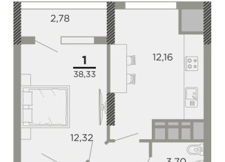 Продаю 1-комнатную квартиру, 38.3 м2, Рязань, Совхозная улица, 6