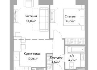 2-комнатная квартира на продажу, 45.9 м2, Москва, жилой комплекс Вери, к2, метро Петровско-Разумовская