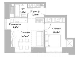 Продается двухкомнатная квартира, 39.9 м2, Москва, жилой комплекс Вери, к2, метро Петровско-Разумовская