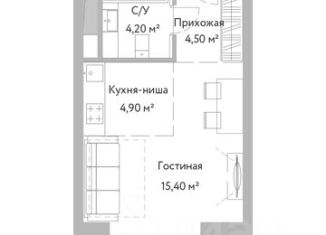 Квартира на продажу студия, 29 м2, Москва, жилой комплекс Вери, к1, метро Петровско-Разумовская