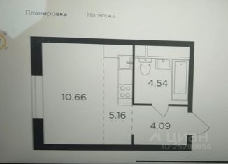 Однокомнатная квартира на продажу, 24.5 м2, Москва, улица Петра Алексеева, 12к5, ЖК Кутузов Град 2